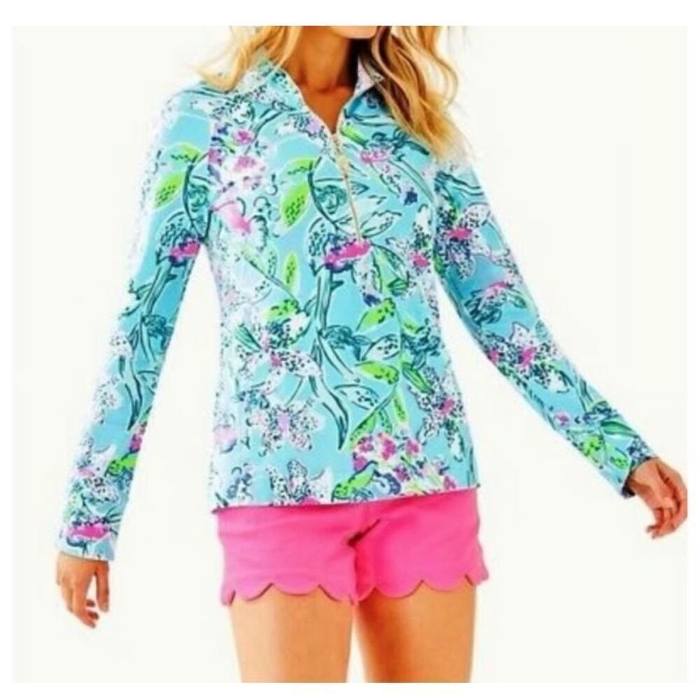 Lilly Pulitzer sway this way skipper popover sweatshirt M